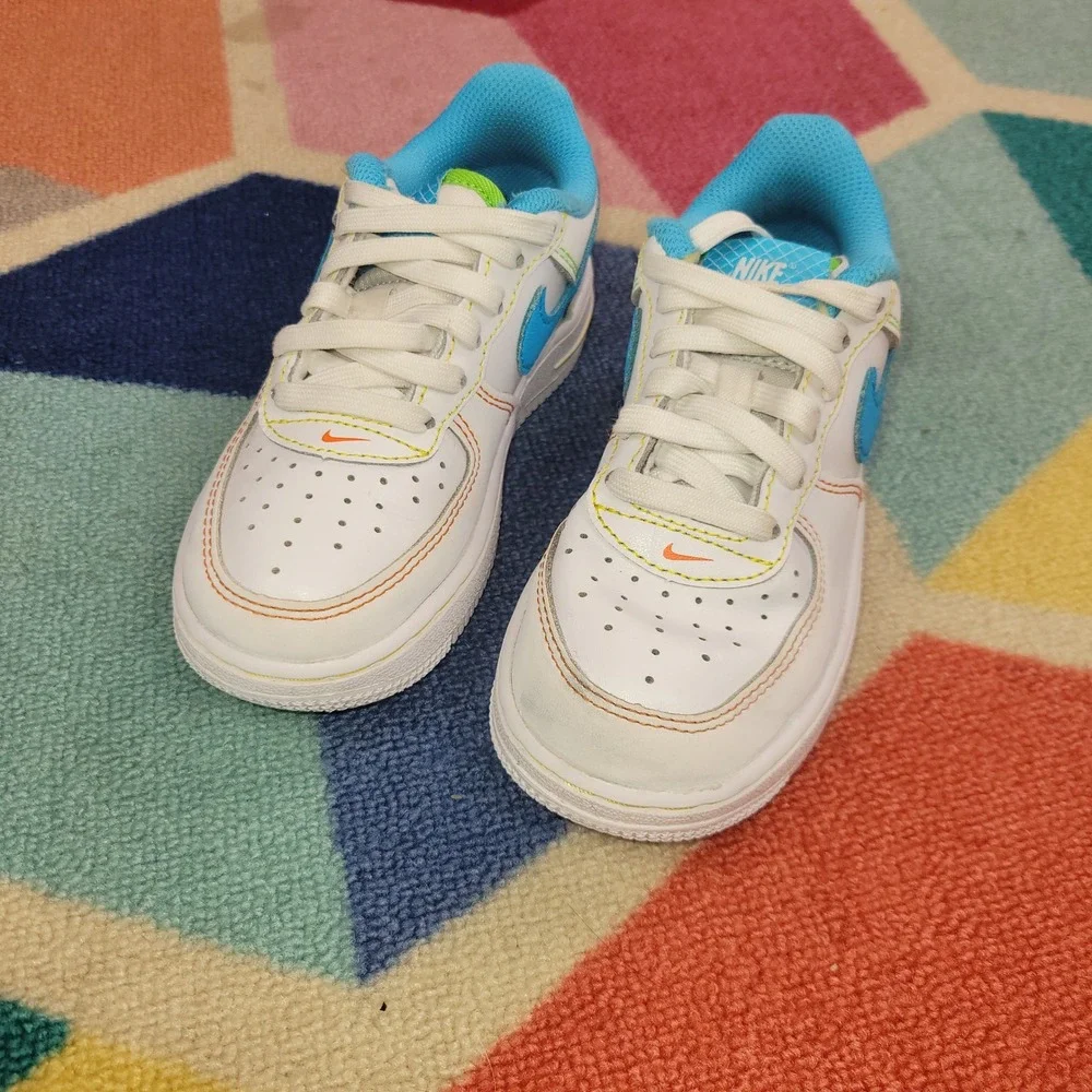 Nike Air Force 1 Low‎ Rainbow Stitch Sneakers